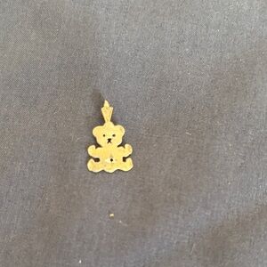 14K Gold Teddy Bear Pendant
